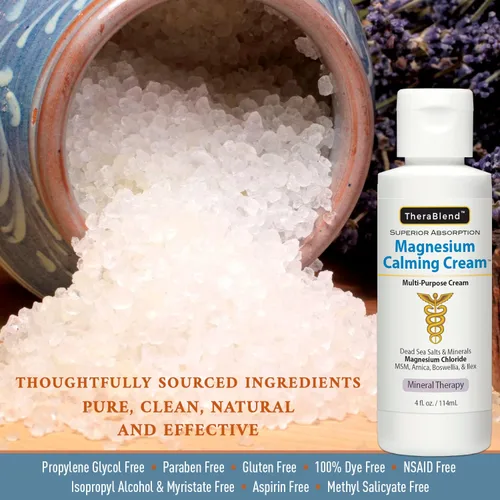 Vista 4 de Crema calmante de magnesio 4 oz