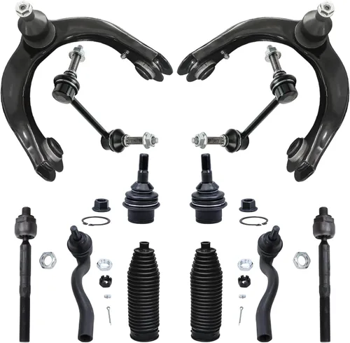 Vista 10 de Detroit Axle - Kit de extremo de 12 piezas para Ford Explorer Mercury Mountaineer 1998-2001 1999 2000, 2 brazos de control delanteros superiores