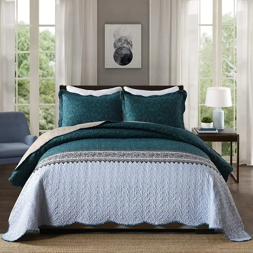 Vista 38 de Travan Juegos de Edredón de 2 Piezas Twin con Sham, Ropa de Cama de Gran Tamaño, Colcha Reversible, Juego de Cubrecama Suave, Tamaño Twin