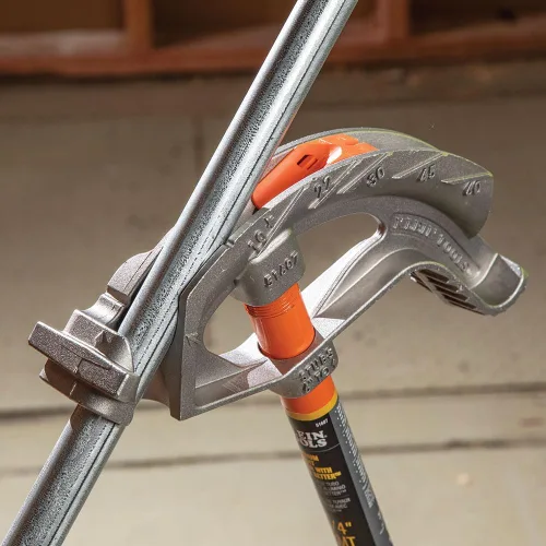 Vista 6 de KLEIN TOOLS 51606 Doblador de conductos de aluminio de montaje completo, 1/2-pulgada EMT, pedal ancho para alimentos, símbolos de referencia