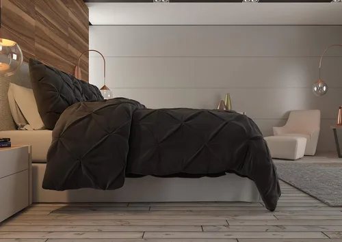Vista 4 de Nestl Bedding - Juego de 3 piezas de edredón de microfibra con fundas de almohada