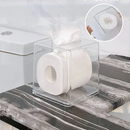 Vista 8 de Funda de cuero sintético para caja de pañuelos