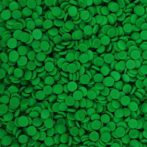 Vista 4 de Espolvorear verde comestible para decoración de pasteles, gránulos de confeti verde, gránulos redondos, perfectos para hornear, pasteles, cupcakes