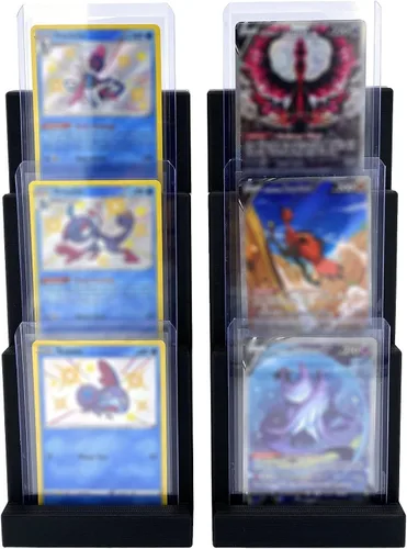 Vista 5 de EnderToys Soporte de exhibición para tarjetas Toploader (paquete de 2) (negro) - Para tarjetas comerciales y deportivas