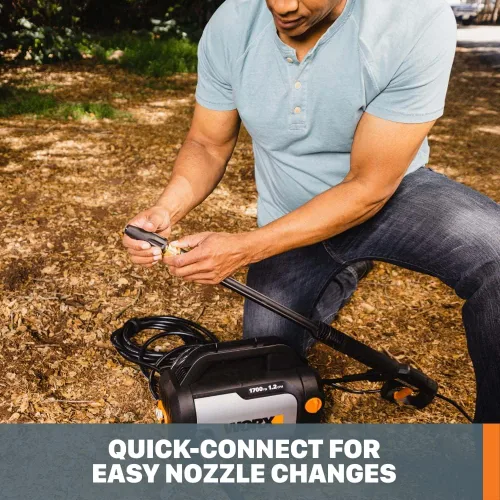Vista 4 de Worx Lavadora a presión eléctrica de 13 amperios Max 1870 PSI Max 1.4 GPM WG602