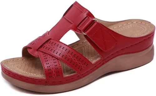Vista 9 de Ladmiple - Sandalias ortopédicas de verano para mujer con soporte de arco para fascitis plantar