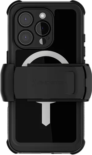 Vista 16 de Ghostek NAUTICAL - Funda impermeable para iPhone 14 con protector de pantalla, clip para cinturón, compatible con MagSafe, protección extremadamente