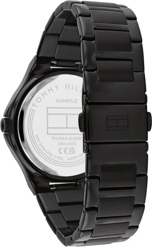 Vista 3 de Tommy Hilfiger Reloj de vestir para mujer Reloj de pulsera 3H brillante para ella Adornos de cristal femeninos Resistente al agua hasta 3 ATM98.4