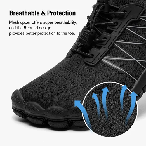 Vista 2 de HIITAVE - Zapatos de agua minimalistas para mujer, de secado rápido, para hacer natación, bucear, surfear, hacer deportes acuáticos, ir a