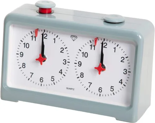 Vista 3 de The House of Staunton Reloj de ajedrez analógico de cuarzo diamante Beige