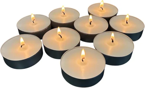 Vista 11 de Stonebriar Paquete de 20 velas de té sin perfume de gran tamaño con 9 horas de tiempo de combustión extendido