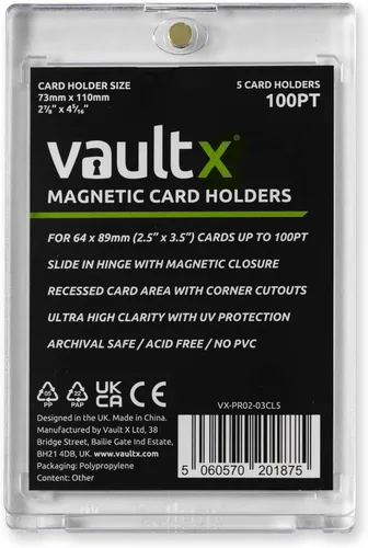 Vista 7 de Vault X Portatarjetas magnéticas de 25pt (paquete de 5) Fundas