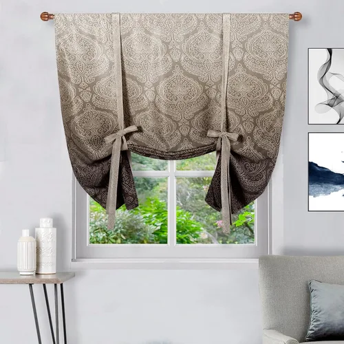 Vista 66 de DWCN Cortinas Opacas - Persiana Enrollable con Lazos para Ventana, Aislamiento Térmico, Oscurecimiento de Habitación, Cortinas con Bolsillo