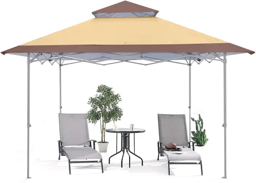 Vista 7 de ABCCANOPY - Tienda de campaña con toldo de 10 x 10 con 4 paredes laterales extraíbles y bolsa enrollable, 4 bolsas de peso y red de 10 pies y media