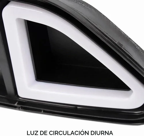 Vista 3 de G-PLUS Parachoques delantero de malla superior del capó parrilla con luces LED DRL de ventilación compatibles con Ford Mustang 2015-2017