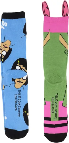 Vista 2 de Hyp Bob's Burgers Tina and Louise - Calcetines (2 pares), Multi