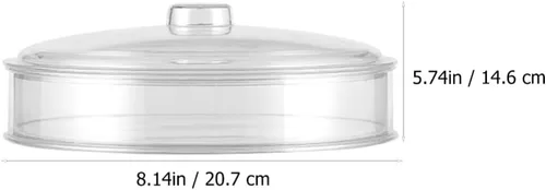 Vista 9 de Cabilock Contenedor para pan de pan, caja de almacenamiento de té de hojas sueltas, acrílico, transparente, apilable, caja de té PU, contenedor