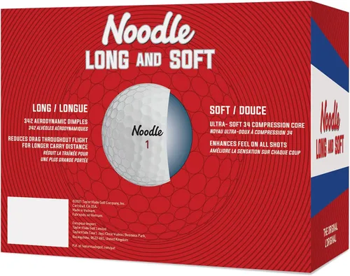 Vista 3 de TaylorMade Pelotas de golf largas y suaves, núcleo de compresión ultrasuave de 34, gran sensación y mayor giro, diseño patentado de hoyuelos para un