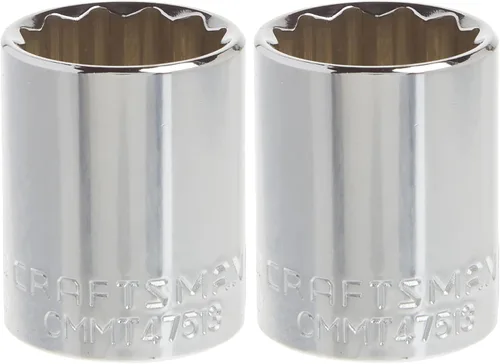 Vista 13 de CRAFTSMAN - Llave poco profunda, SAE, accionamiento de 1/2 pulgada, 1 pulgada, 12 puntas (CMMT47514)