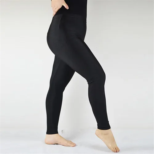 Vista 2 de Women Elastic Waist Casual Leggings Large Shinny High Stretch Gym Pants Workout