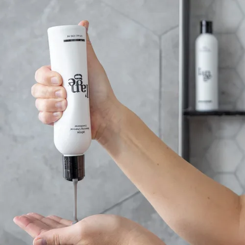 Vista 3 de L'ANGE HAIR Acondicionador de carbón equilibrante Détox Ayuda a calmar el cuero cabelludo y eliminar impurezas Aumenta la humedad, rebote