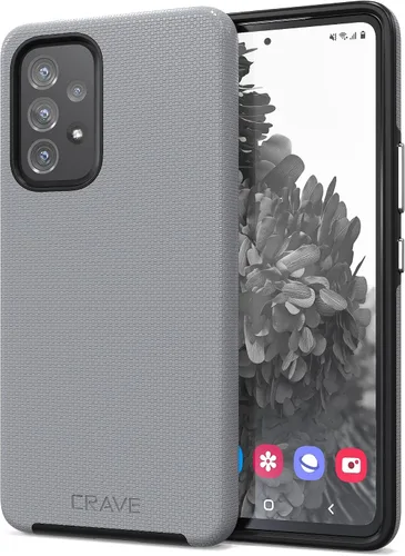 Vista 9 de Crave Para Samsung Galaxy A53 Caso, Funda De Doble Capa De Protección A Prueba De Golpes Para Galaxy A53 5G (6.5 Pulgadas) - Negro