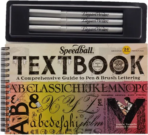 Vista 8 de Set de 6 marcadores de punta mediana para caligrafía Speedball Elegant Writer