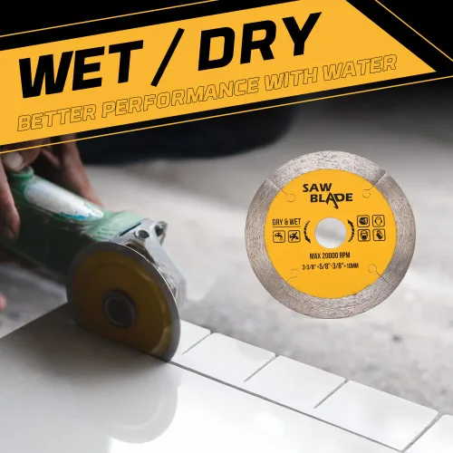 Vista 6 de 2 unids/lote 3-3/8 "Super Thin J Slot Diamond Porcelana Tile Cutting Blade