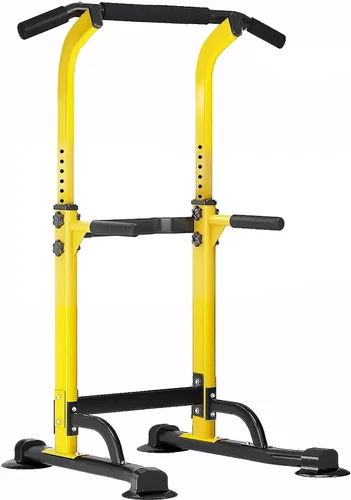 Vista 10 de SogesPower Power Tower Estación de Fondos Barra de Dominadas para Gimnasio en Casa con Altura Ajustable Equipo de Entrenamiento de Fuerza, Estación
