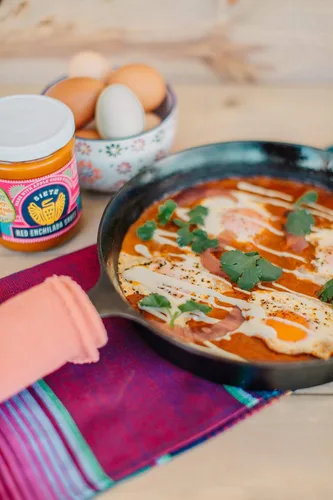 Vista 5 de Siete Family Foods Salsa Enchilada roja, 15 onzas
