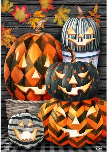 Vista 6 de Briarwood Lane Bandera de casa de 40 x 28 pulgadas para Halloween al aire libre Haunts For Halloween House Flag Halloween Haunts