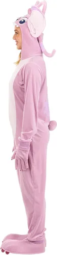 Vista 4 de Disney - Disfraz de ángel Lilo y Stitch para adultos, disfraz de ángel para mujer con capucha de personaje, guantes y fundas para zapatos