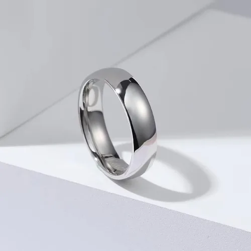 Vista 58 de King Will Alianza de boda de acero inoxidable 316L para hombres y mujeres, anillo de boda de 0.31 a 0.315 pulgadas de ancho, chapado en negro