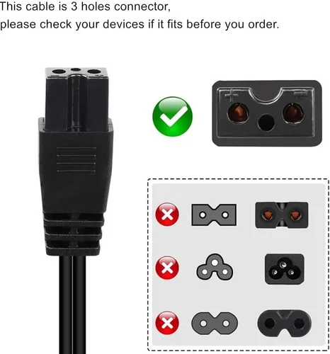 Vista 2 de Cable de nevera automático de 12 V, cable de alimentación de repuesto para encendedor de cigarrillos, enchufe de CC para caja enfriadora
