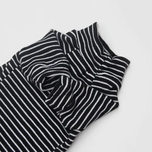 Vista 8 de Sphynx - Conjunto de camisa transpirable a rayas negras para gatos, gorro y camisa para mascotas (talla S)