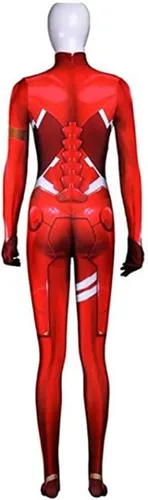 Vista 2 de HBMaida Darling in The FRANXX 02 Zero Two Body Tights Zentai Disfraz de cosplay para adultos y niños estilo 3D