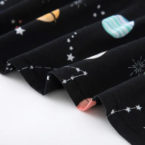 Vista 7 de Inadays Camisón de algodón para mujer, ropa de dormir de manga corta, camisón casual con estampado, pijama holgado y cómodo