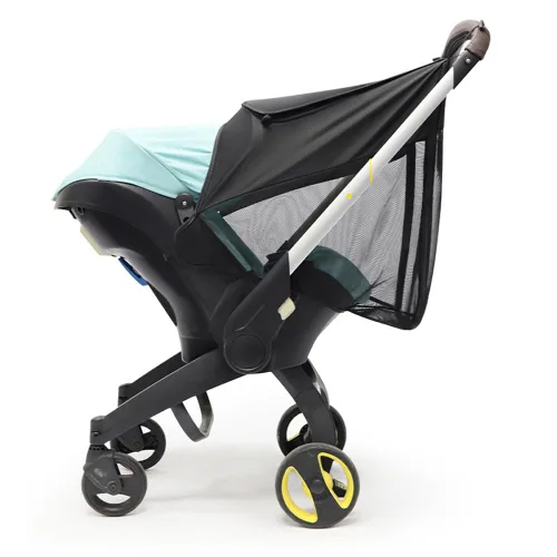 Vista 8 de DOONA - Parasol 2 en 1 para cochecito de bebé y asiento de automóvil, extensión de protección UV, cubierta solar, toldo de cobertura completa