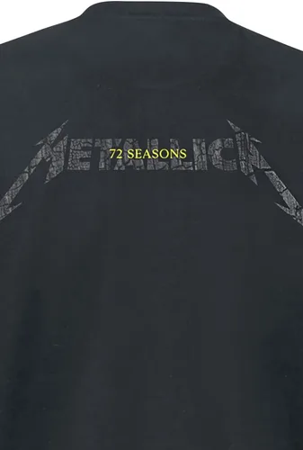 Vista 5 de Metallica Camiseta M72 Seasons Charred Band Logo Oficial Unisex Negro