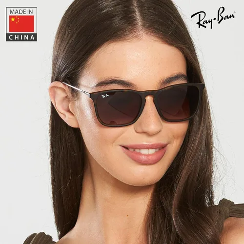 Vista 7 de Ray-Ban RB4187 CHRIS Square Shaped Sunglasses for Men & Women with Official RAYBAN Eyewear Kit