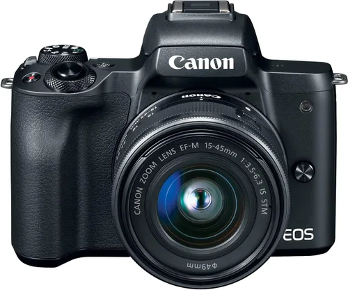 Vista 5 de Kit de cámara Canon EOS M50 sin espejo para vlogging con lente EF-M de 15-45mm, color negro