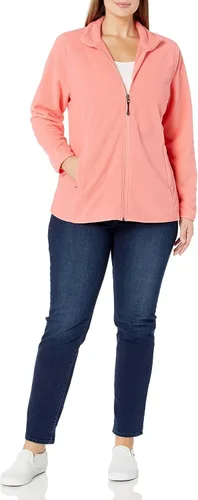 Vista 7 de Amazon Essentials Chaqueta de forro polar con cremallera completa para mujer - Colores descontinuados Rosado coral