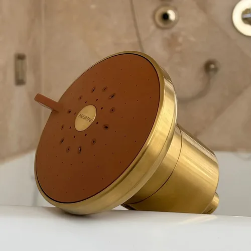 Vista 7 de AquaTru Shower - Filtro de ducha avanzado que elimina las impurezas del agua dura para apoyar la piel saludable, cuero cabelludo, cabello, reducir