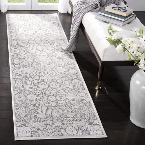 Vista 19 de SAFAVIEH Reflection Collection - Alfombra decorativa, 2 pies 3 pulgadas x 3 pies, color beige y crema, no desprende pelusa y es fácil de limpiar