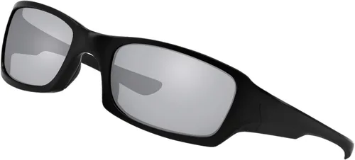 Vista 2 de BroLizard - Lente polarizada para gafas de sol Oakley Fives Squared, plateado