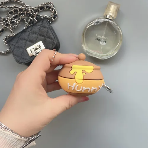 Vista 3 de Funda de silicona con llavero diseñado para Samsung Galaxy Buds2 Pro (2022), Galaxy Buds 2 (2021), Galaxy Buds Pro (2021), Galaxy Buds Pro (2021)