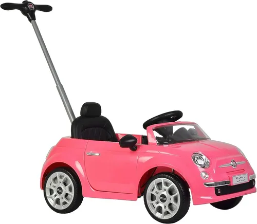 Vista 3 de Best Ride On Cars - Coche para empujar Fiat 500, Rosa, Grande