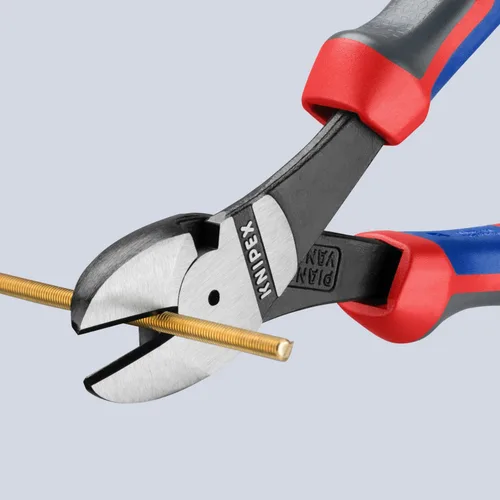 Vista 6 de KNIPEX Herramientas - Cortadores diagonales de alto apalancamiento, multicomponente (7402180) agarre cómodo de 7.25 pulgadas