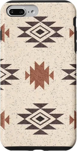 Vista 12 de Funda rústica para iPhone 17 con patrón azteca estilo bohemio occidental