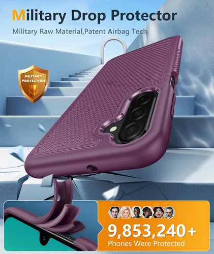 Vista 295 de FNTCASE Funda para iPhone 17 Pro: Fundas delgadas translúcidas de color azul claro compatibles con MagSafe, protección completa de la cámara